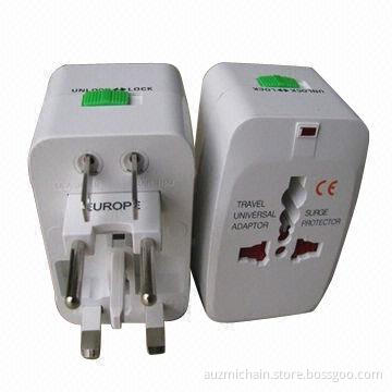 Universal Travel Multipurpose AC Power Adapter, AU/UK/US/EU Plug